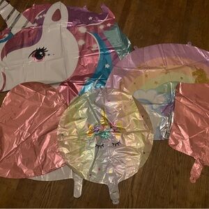 Unicorn Themed Party Balloons Set